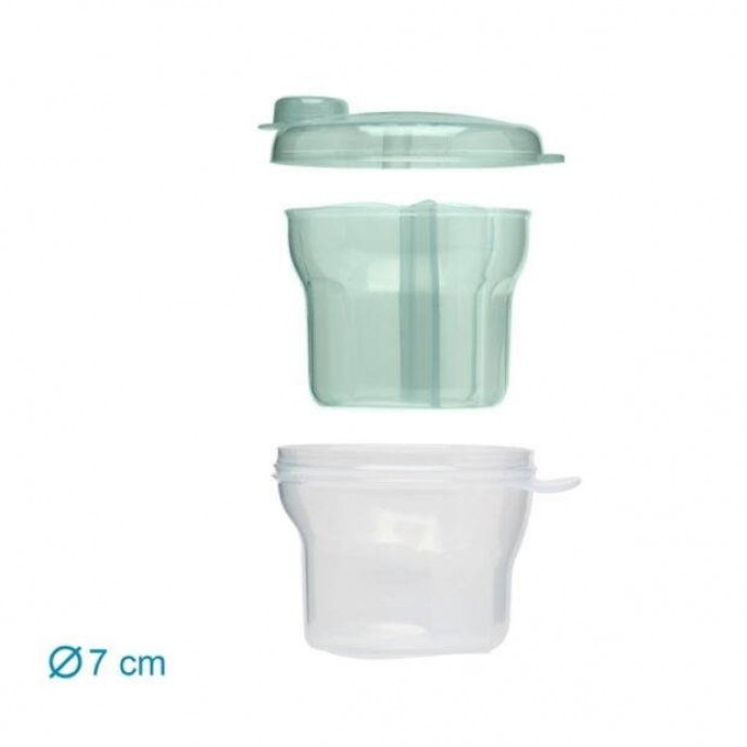 Kiokids Milk Powder Dispenser and Bowl Sage Kiokids Milk Powder Dispenser and Bowl Sage