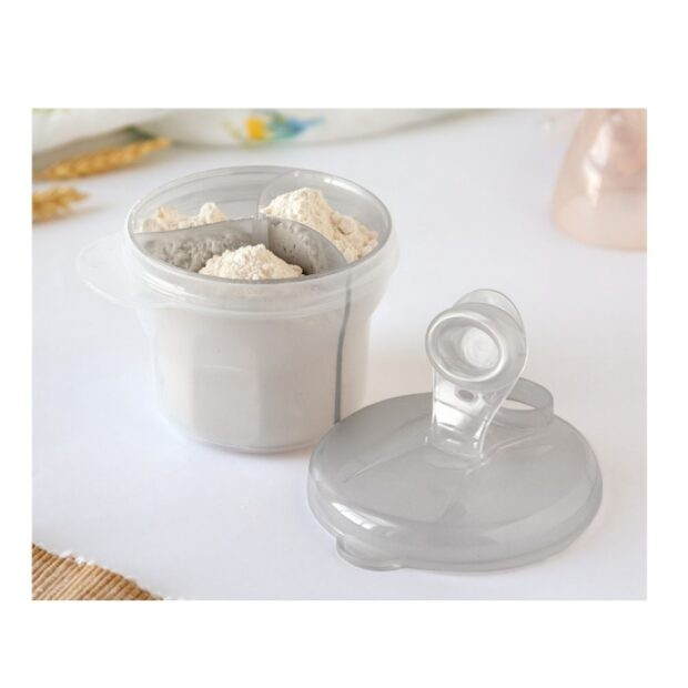 Kiokids Milk Powder Dispenser and Bowl Grey Kiokids Milk Powder Dispenser and Bowl Grey