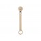 Kiokids Silicone Soother Clip Beige