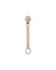 Kiokids Silicone Soother Clip Beige