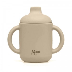 Kiokids Silicone Spout Cup 120ml Beige  Kiokids Silicone Spout Cup 120ml Beige