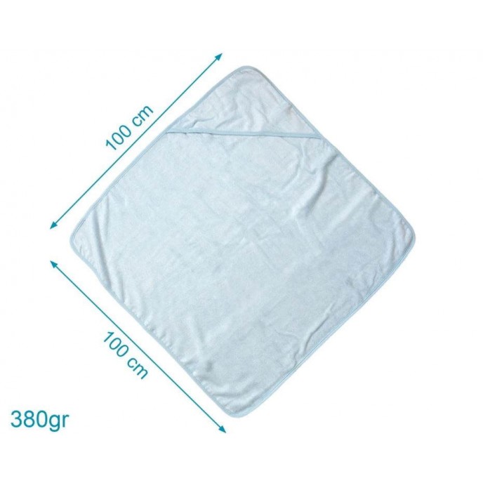 Kiokids Hooded Towel Bamboo 100cm Blue Kiokids Hooded Towel Bamboo 100cm Blue