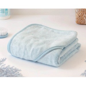 Kiokids Hooded Towel Bamboo 100cm Blue