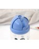 Kiokids Straw Bottle 350ml Blue Space