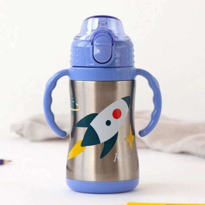Kiokids Insulated Straw Cup Blue Space Kiokids Insulated Straw Cup Blue Space