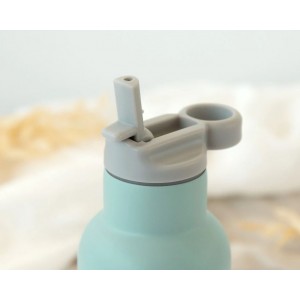 Kiokids Insulated Straw Bottle 350ml Sage