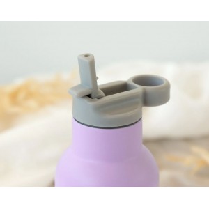 Kiokids Insulated Straw Bottle 350ml Lavender