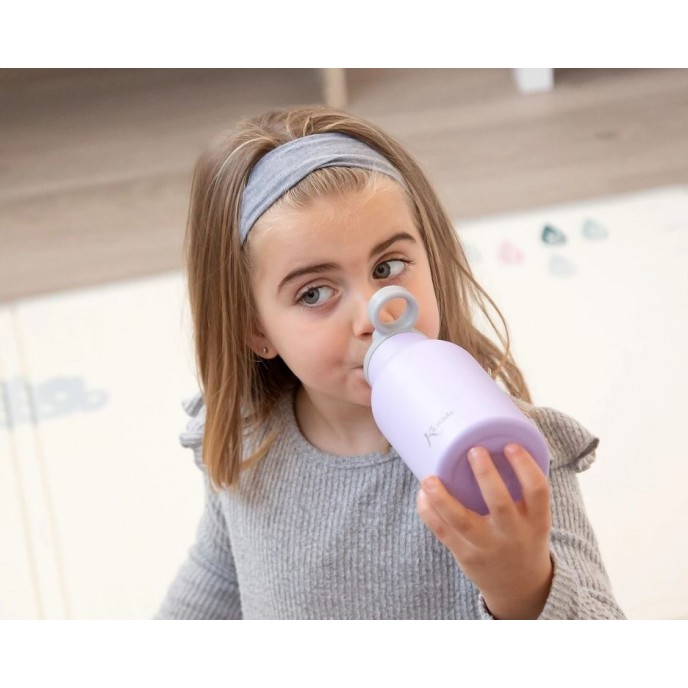 Kiokids Insulated Straw Bottle 350ml Lavender