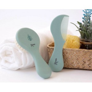 Kiokids Brush and Comb Set Sage Kiokids Brush and Comb Set Sage