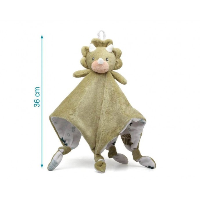 Kiokids Plush Doudou Comforter Dino Green Kiokids Plush Doudou Comforter Dino Green