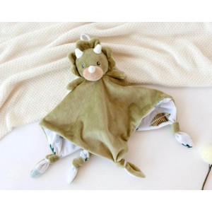 Kiokids Plush Doudou Comforter Dino Green Kiokids Plush Doudou Comforter Dino Green