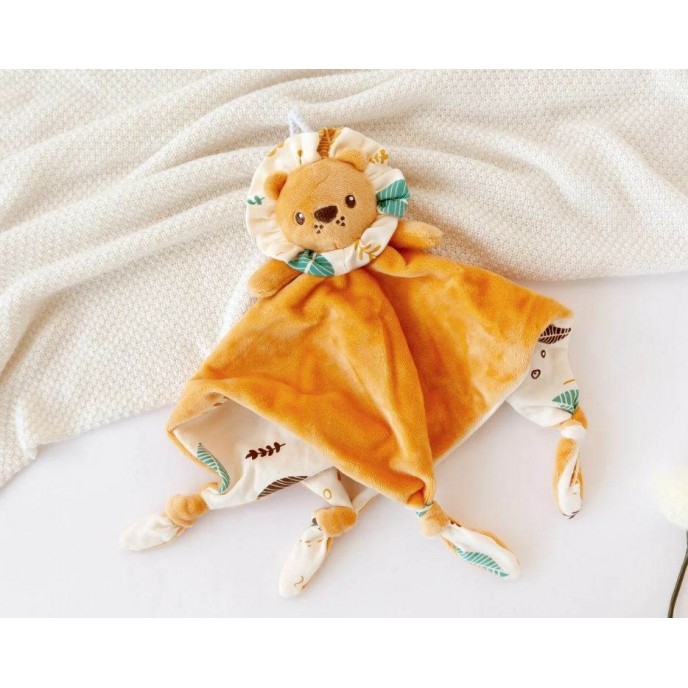 Kiokids Plush Doudou Comforter Lion Rust Kiokids Plush Doudou Comforter Lion Rust