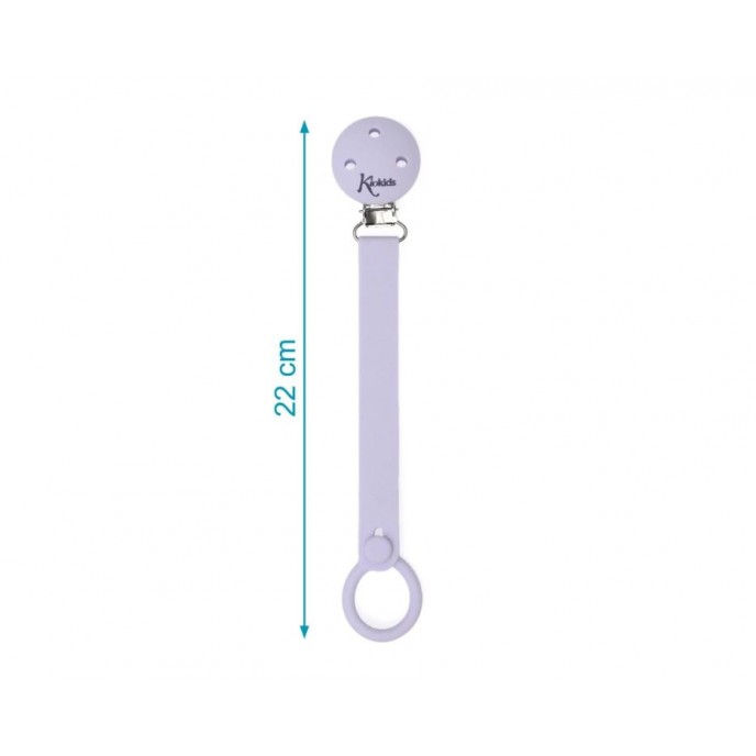 Kiokids Silicone Soother Clip Lavender