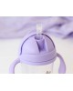 Kiokids Weighted Straw Cup 300ml Lavender Bunny
