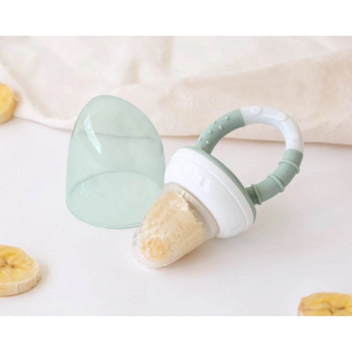 Kiokids Silicone Food Feeder Sage