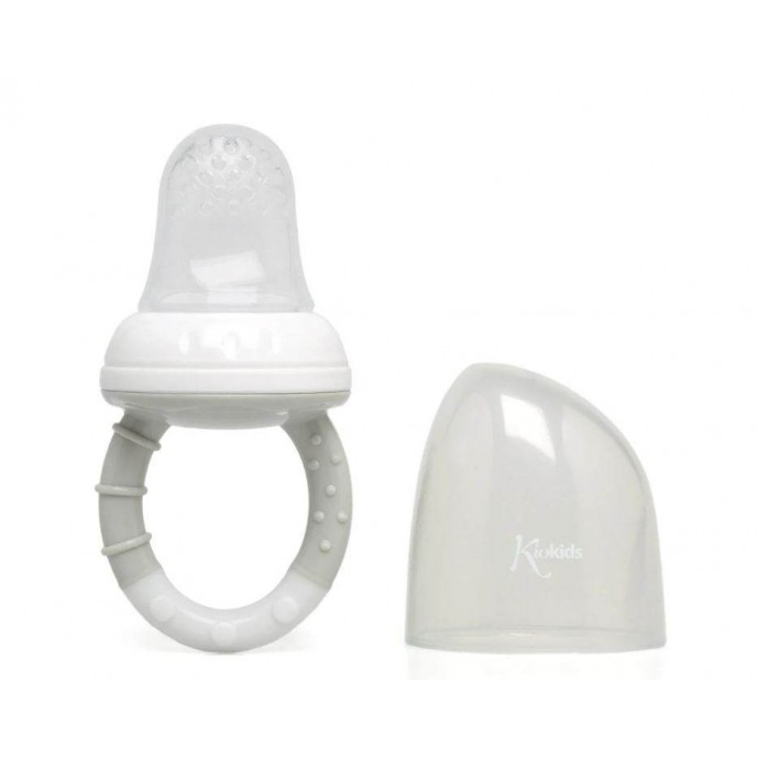 Kiokids Silicone Food Feeder Grey
