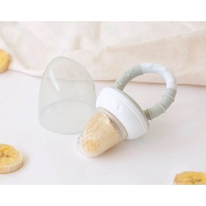 Kiokids Silicone Food Feeder Grey