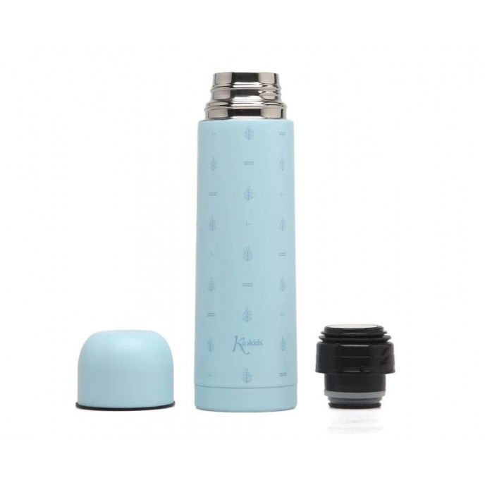 Kiokids Flask 500ml Blue Leaves Kiokids Flask 500ml Blue Leaves