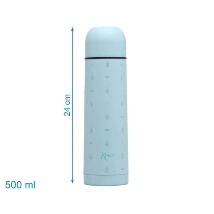 Kiokids Flask 500ml Blue Leaves Kiokids Flask 500ml Blue Leaves