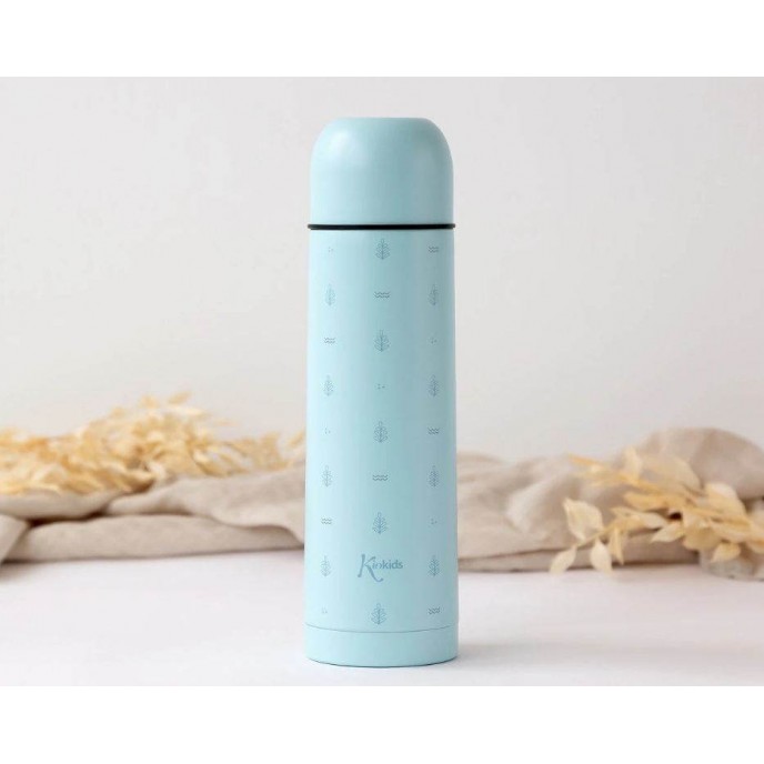 Kiokids Flask 500ml Blue Leaves Kiokids Flask 500ml Blue Leaves