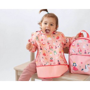 Kiokids Bib Long Sleeves Pink Princess Kiokids Bib Long Sleeves Pink Princess