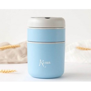 Kiokids Food Flask with Compartments 710ml Blue Kiokids Food Flask with Compartments 710ml Blue