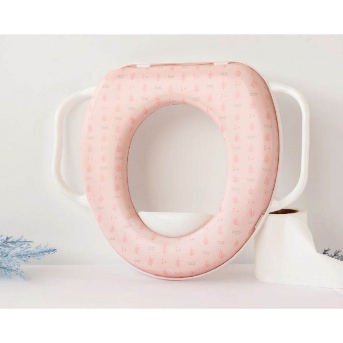 Kiokids Toilet Trainer Seat with Handles Pink