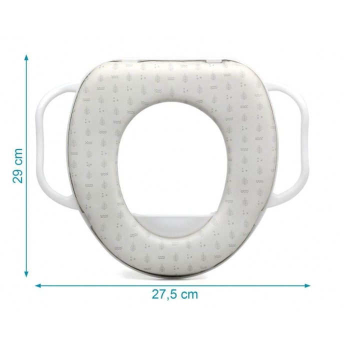 Kiokids Toilet Trainer Seat with Handles Grey