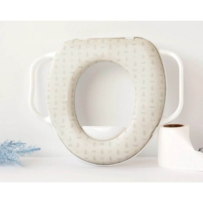 Kiokids Toilet Trainer Seat with Handles Grey
