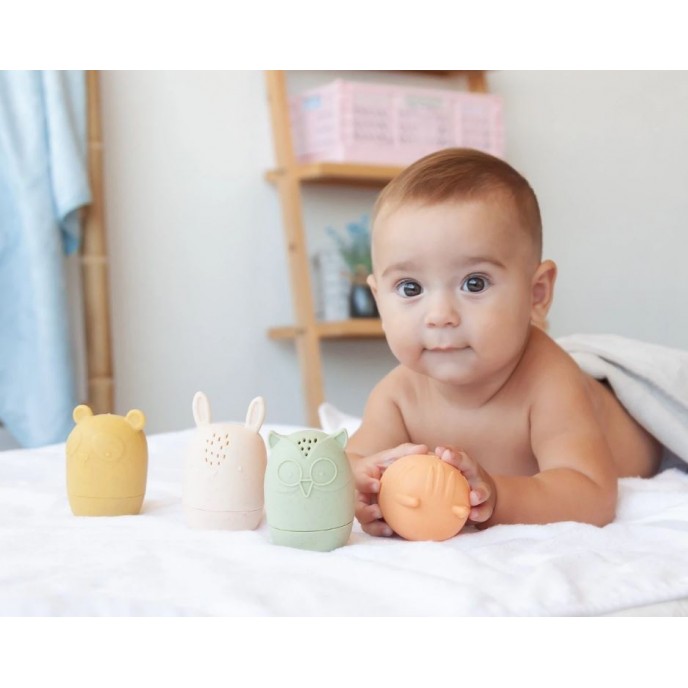 Kiokids Anti-Mould Bath Toy Forest Animals 4pk