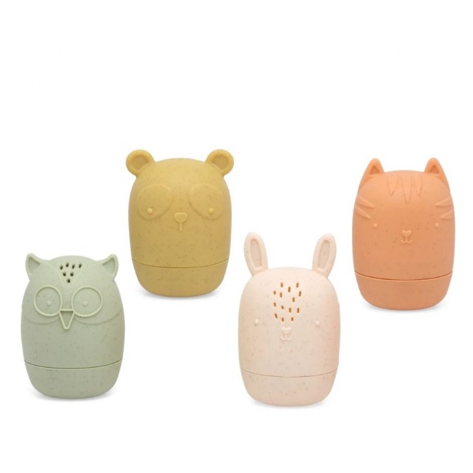 Kiokids Anti-Mould Bath Toy Forest Animals 4pk
