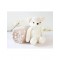 Kiokids Blanket and Plush Bear White