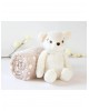 Kiokids Blanket and Plush Bear White Kiokids Blanket and Plush Bear White