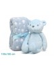 Kiokids Blanket and Plush Bear Blue Kiokids Blanket and Plush Bear Blue