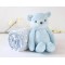 Kiokids Blanket and Plush Bear Blue