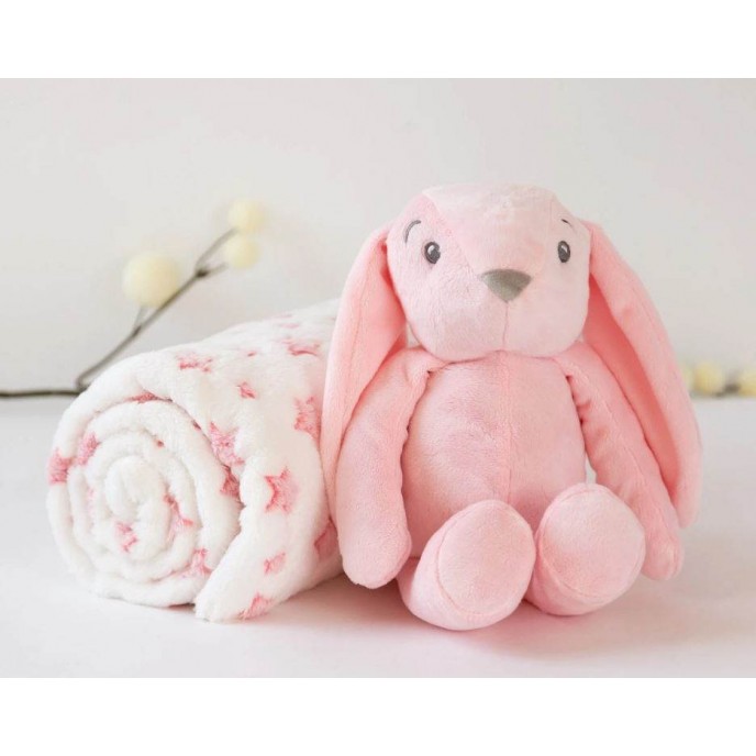 Kiokids Blanket and Plush Bunny Pink Kiokids Blanket and Plush Bunny Pink