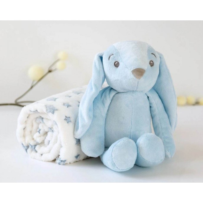 Kiokids Blanket and Plush Bunny Blue Kiokids Blanket and Plush Bunny Blue