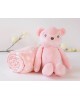 Kiokids Blanket and Plush Bear Pink Kiokids Blanket and Plush Bear Pink