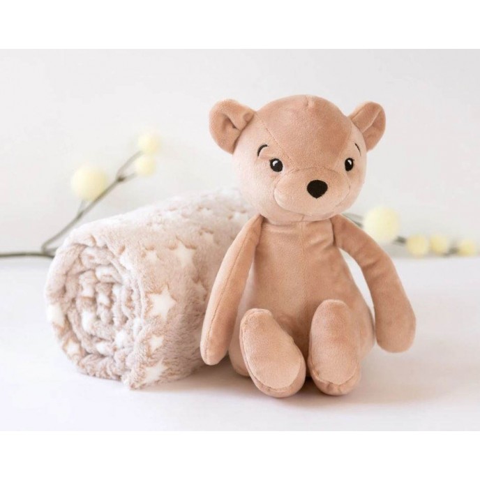 Kiokids Blanket and Plush Bear Beige Kiokids Blanket and Plush Bear Beige