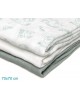 Kiokids Bamboo Muslins 3pk Sage Animals