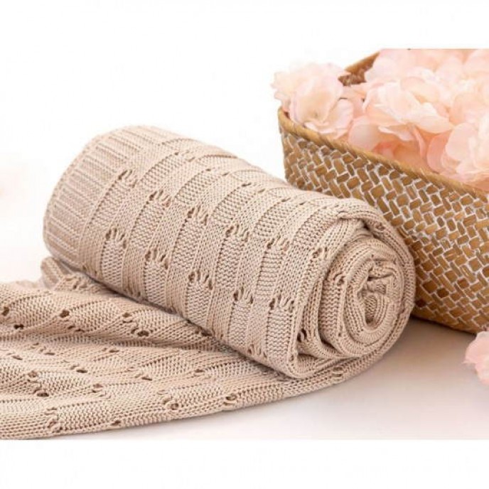 Kiokids Bamboo Blanket Beige