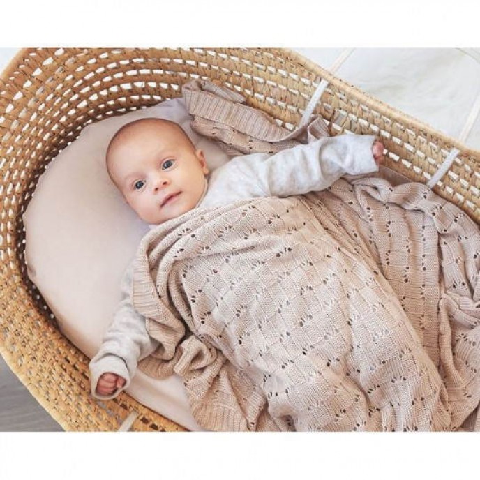 Kiokids Bamboo Blanket Beige