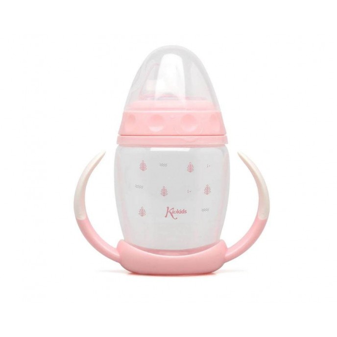 Kiokids Feeding Set with Storage Basket Pink