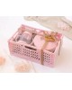 Kiokids Feeding Set with Storage Basket Pink