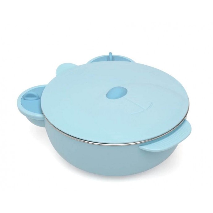Kiokids Feeding Set with Storage Basket Blue