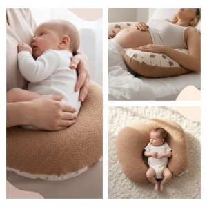 Sevi Bebe Feeding Pillow Teddy Ecru Beige Sevi Bebe Feeding Pillow Teddy Ecru Beige