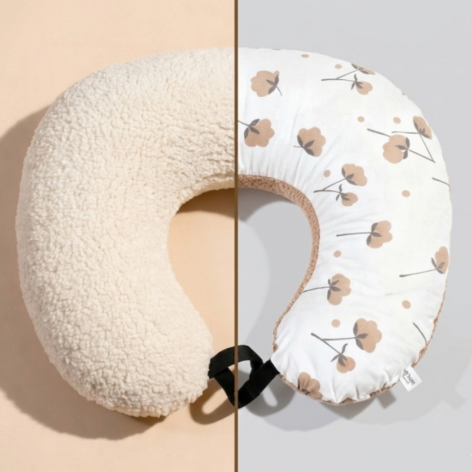 Sevi Bebe Feeding Pillow Teddy Ecru Beige Sevi Bebe Feeding Pillow Teddy Ecru Beige