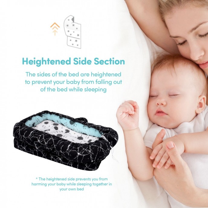 Sevi Bebe Baby Nest and Reflux Pillow Salmon Pink