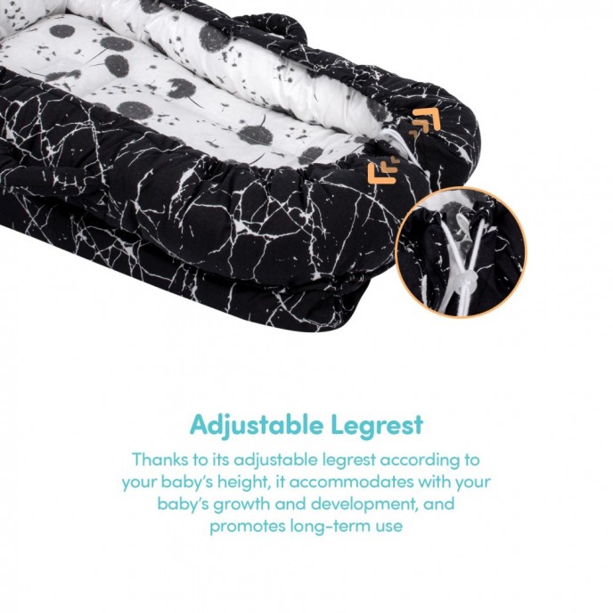 Sevi Bebe Baby Nest and Reflux Pillow Salmon Pink