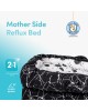 Sevi Bebe Baby Nest and Reflux Pillow Sage Tiny Leaves